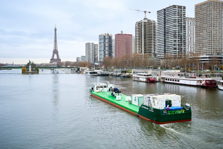 ZULU 06 sailing on the Seine in Paris.