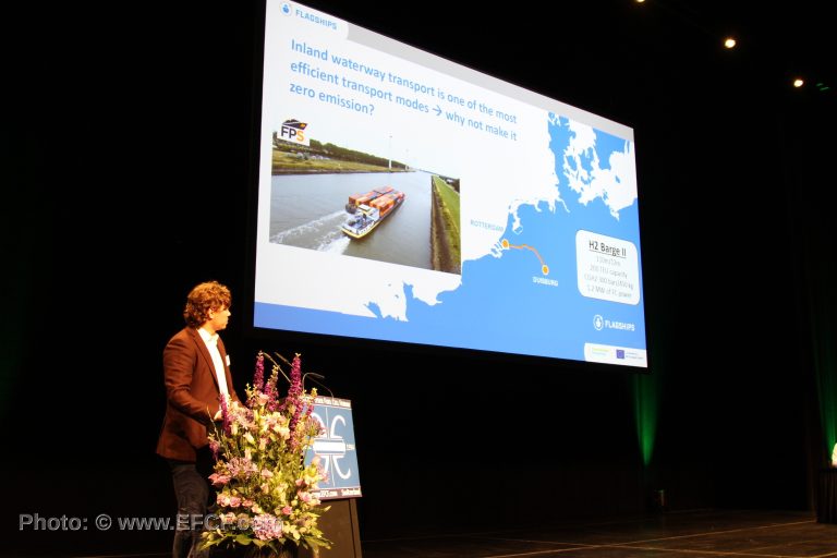 Jyrki Mikkola, VTT, presenting Flagships at EFCF 2025.